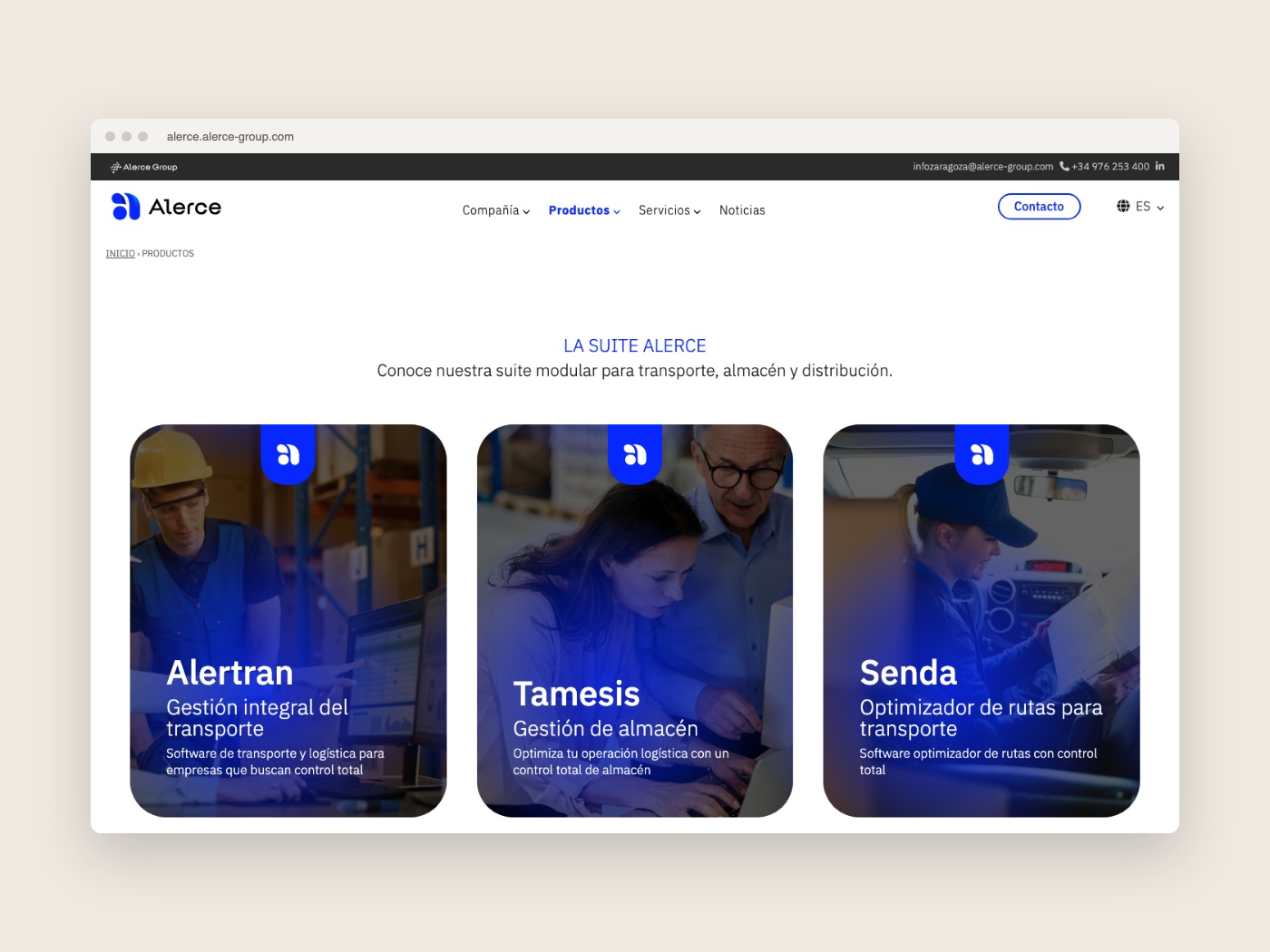 Suite de productos de Alerce