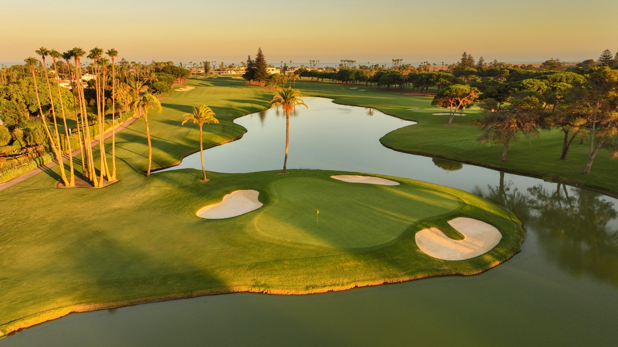 Campo de golf de Sotogrande visto desde el aire