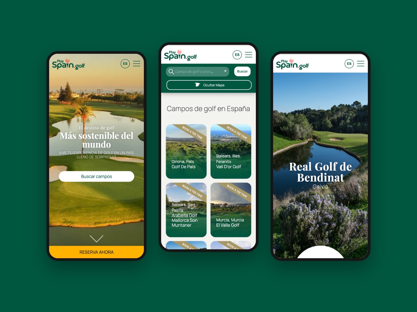PlaySpain.Golf en el móvil
